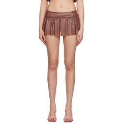 Brown Queenie Miniskirt 231770F090007