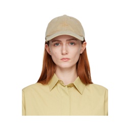 Beige Embroidered Cap 231771F016001
