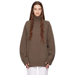 Brown Cashmere Sweater 231771F099007