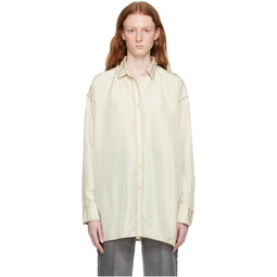 Beige Embroidered Shirt 231771F109000