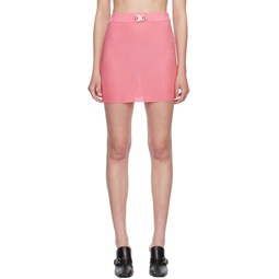 Pink Buckle Miniskirt 231776F090003