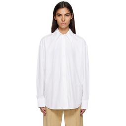 SSENSE Exclusive White Viola Shirt 231776F109008