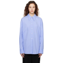 SSENSE Exclusive Blue Viola Shirt 231776F109012