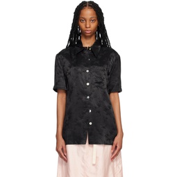 SSENSE Exclusive Black Embroidered Shirt 231777F109001