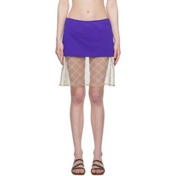 SSENSE Exclusive Purple Bisou Miniskirt 231779F090004