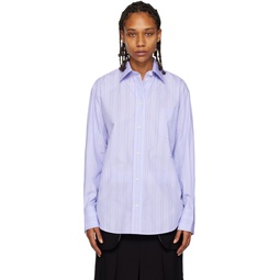 Purple Striped Shirt 231784F109006