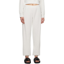 Off White Teddy Lounge Pants 231793F086011