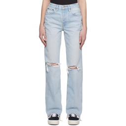 Blue 90s High Rise Jeans 231800F069042