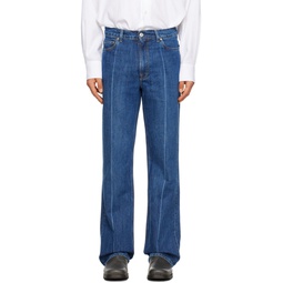 Blue 70s Cut Jeans 231803M186009