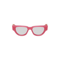 Pink Cat Eye Sunglasses 231807F005013