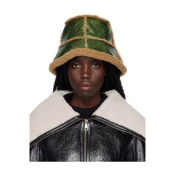 Green The Laminated Bucket Hat 231808F014002