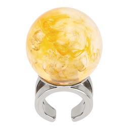 Yellow La Manso Edition Cyber Small Ball Ring 231808F024000