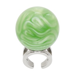 Green La Manso Edition Cyber Medium Ball Ring 231808F024001
