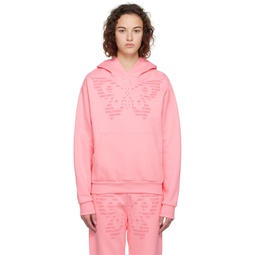 SSENSE Exclusive Pink Butterfly Hoodie 231810F097006