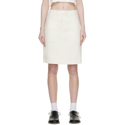 White Casey Miniskirt 231814F090001