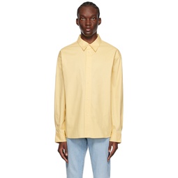 Yellow Oversized Shirt 231824M192002