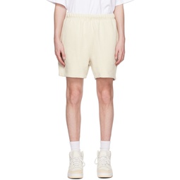Off White Relaxed Shorts 231824M193001