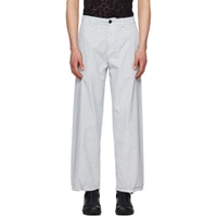 Blue Garment Dyed Trousers 231828M191012