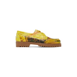 Yellow Painted Lug Loafers 231842M231000