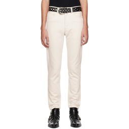 Off White Tapered Jeans 231864M186002