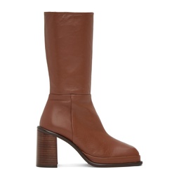 Brown Abril Boots 231877F114002