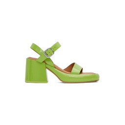 Green Beverly Heeled Sandals 231877F125002