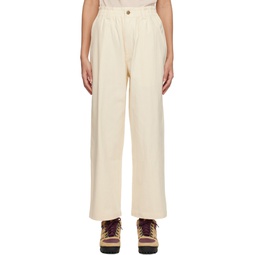 Off White Wide Leg Trousers 231888F087002