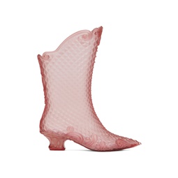 Pink Melissa Edition Court Boots 231893F114002