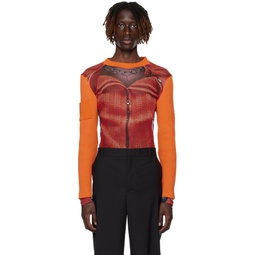Orange Jean Paul Gaultier Edition Long Sleeve T Shirt 231893M200000