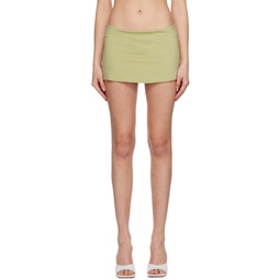 Green Low Rise Miniskirt 231897F090011