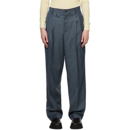 Blue Emily Trousers 231938M191002