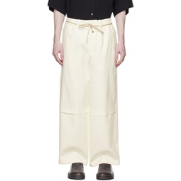 White Double Trousers 231951M191007
