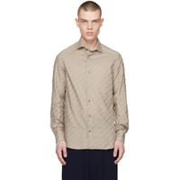 Taupe All Over Shirt 231951M192000