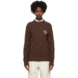 Brown Love Sweater 231963F096000