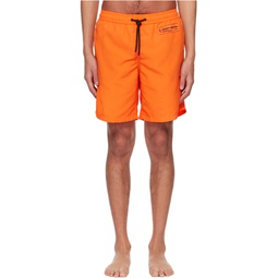 Orange Patch Swim Shorts 231967M208001