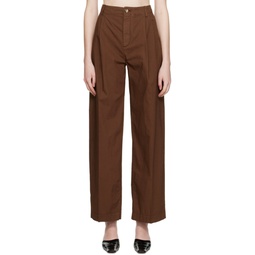 Brown Lungo Trousers 231995F087007