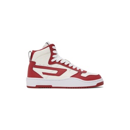 White   Red S Ukiyo V2 Mid Sneakers 232001M236002