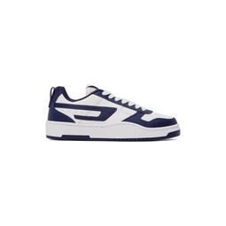 White   Blue S Ukiyo V2 Low Sneakers 232001M237016