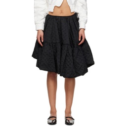 Black Sarina Midi Skirt 232002F054001