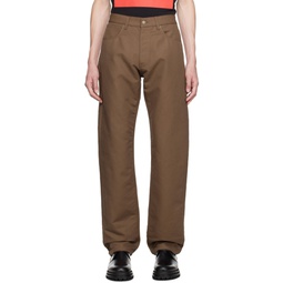 Brown Patch Trousers 232010M191000
