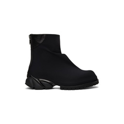 Black Overlay Boots 232010M223001