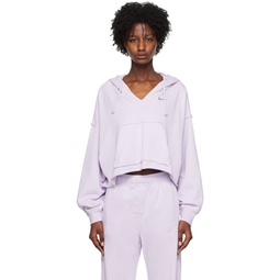 Purple Sportswear Everyday Modern Hoodie 232011F097001