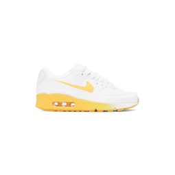 White   Yellow Air Max 90 SE Sneakers 232011F128026