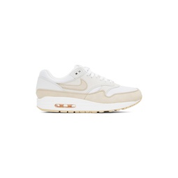 Beige   White Air Max 1 Sneakers 232011F128061