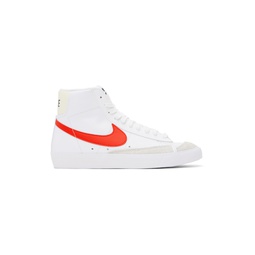 White   Red Blazer Mid 77 Vintage Sneakers 232011M236014