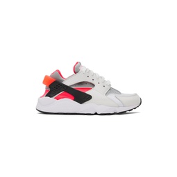 Gray   Red Air Huarache Sneakers 232011M237099