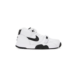 White   Black Air Trainer 1 Sneakers 232011M237109