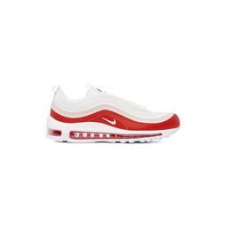 White   Red Air Max 97 Sneakers 232011M237193