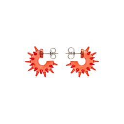 SSENSE Exclusive Red Mini Spiky Earrings 232014M144005