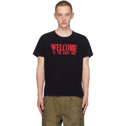 Black Welcome To The Dark Side T Shirt 232021M213016